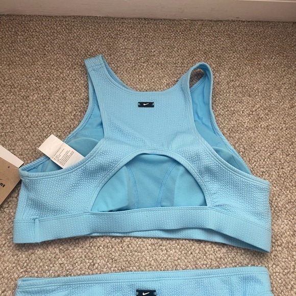 Nike Women’s Swim 2 Piece Light Blue Bikini Matching Swim Set Sz L NWT - Picture 7 of 8